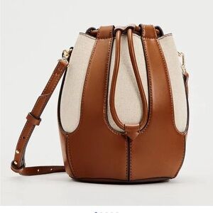 Zara Contrast Bucket Bag— NEW